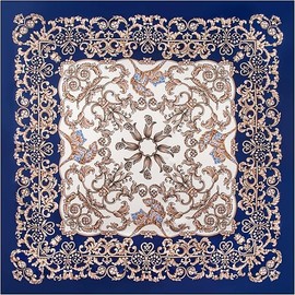 Woplagyreat Bandana Head Scarf Women's Summer Neckerchief Silk Scarf 70 x 70 cm Headscarves Silk Scarf Hair Silk Scarves Headwear Bandanas Men Children Head Towel Gifts for Women Black, Mandara