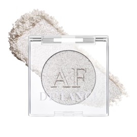 White Silver Highlighter Makeup, Intensely Pigmented Diamond Pearl Shimmer Face Highlighters Palette, Smooth Highlighter Powder for Face Body Illuminator, Long Lasting iluminadores de maquillaje, 06