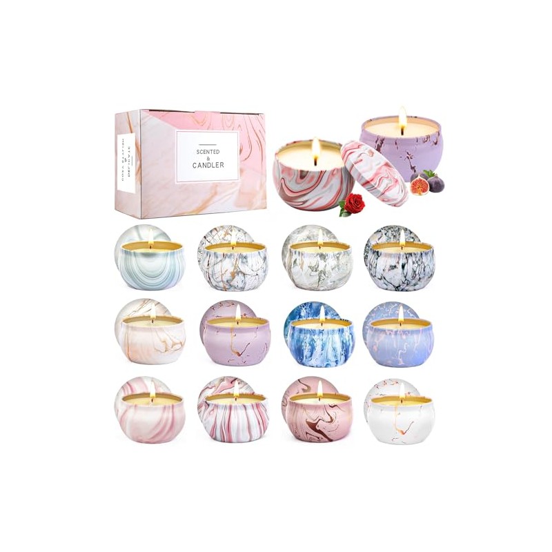 VIDA4U 12 Piezas Velas Aromaticas, Velas Aromticas Decorativas, Velas de