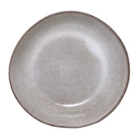 Bloomingville Sandrine Ceramic Soup Plate, Grey, 22 cm
