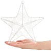 com-four® Decorative Christmas Star, Christmas Star Decoration for Hanging, Metal
