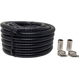 RV Sewer Hose Extension for The Sewer Solution 3/4" Diameter Sewer Hose System, 50 FT Length Flexible PVC Tubing, 2 Couplers and Worm Gear Clamps Included, Made in USA