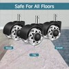 Office Chair Wheels,Set of 5 Replacement Wheels for All Hardwood