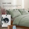 MUKKA Comforter Set 5-Piece Full Size Sage Green, Boho Pom