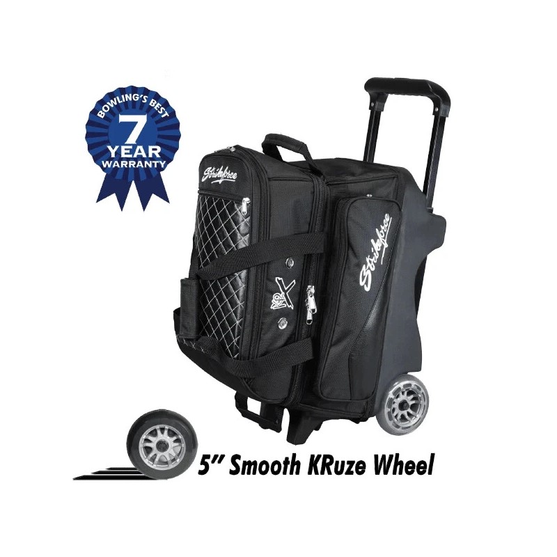 KR Strikeforce 2 Ball Royal Flush Black Double Roller Bowling