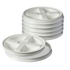 Consolidated Plastics White Food Grade Gamma Seal Lids for 2