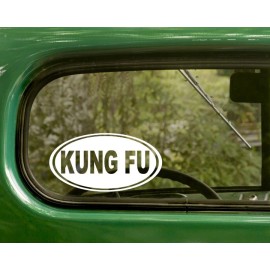 The decal ans sticker Mafia 2 KUNG FU DECALs Oval Sticker For Bumper Car Truck Rv Window 4x4 Laptop
