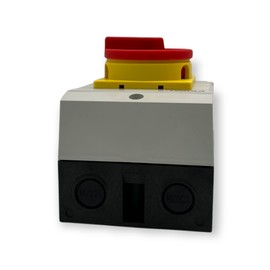 EKABEL24 Main Switch with Housing and Emergency Stop Function, Reliable Circuit Breaker for Electrical Installations, Toggle Switch, Surface-Mounted Switch, 32A 4-Pin