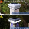 Sumaote Solar Post Cap Light, 52 LEDs 160 Lumen 4x4