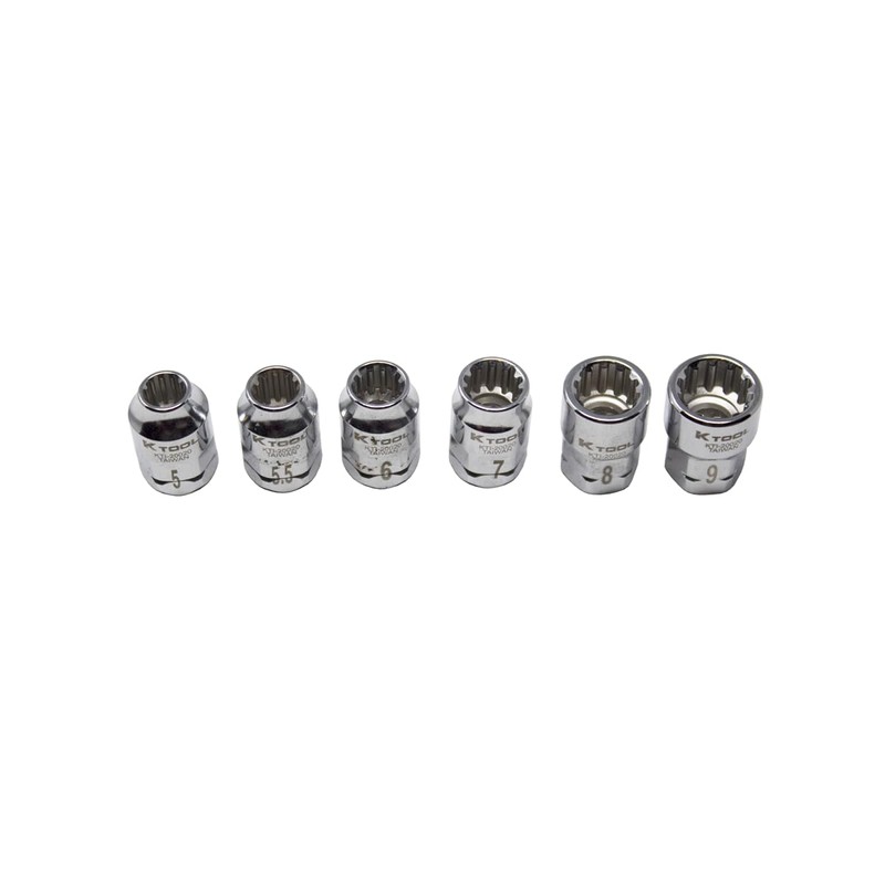K Tool International 20020 Multi Plus Close Quarter Spline Socket
