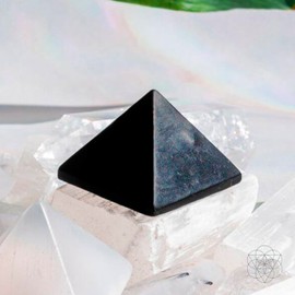 Conscious Items - Shungite Pyramid - Stress Soothing Pyramids - Shungite - Natural Stone Pyramid - Black Piramyd - Anti-Negativity Pyramid