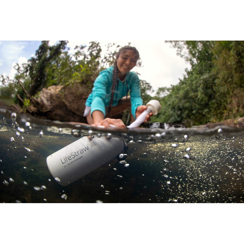 LifeStraw Go Stainless Steel (White), 710 ml