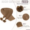 Rich Choices U Tip Hair Extensions, 100 Strands 0.5g/Strand, 16