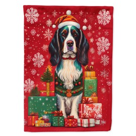 Caroline's Treasures DAC3082GF English Springer Spaniel Holiday Christmas Garden Flag Mailbox Flag Decorative Yard Flag Banner Outside Patio Artwork Yard Flower Beds, Garden Size, Multicolor