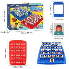 KBIBCK Who Is It Game, Who Is It Funny Guessing Game Board Game, Family Guess Game, Who Am I Game, Guess What Games for Adults, Children, Family Parents, Children's Party (Large)