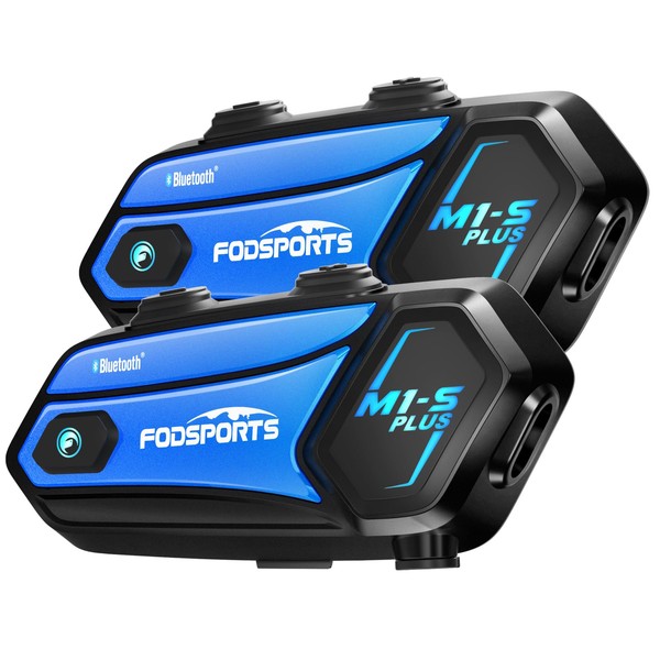 FODSPORTS M1-S Plus Motorcycle Bluetooth Headset with Music Sharing, One-Click
