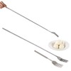 Extendable Fork, Haofy BBQ Telescopic Fork, Stainless Steel Telescopic Fork,