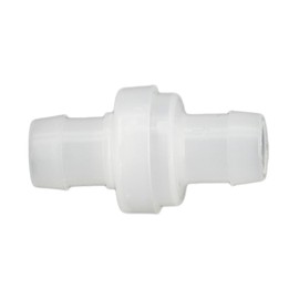 Refuuch 5/16" Hose Barb One Way Check Valve Non Return Ozone Resistance Plastic Valve for Fuel Oil Air Gas Water(Pack of 3)