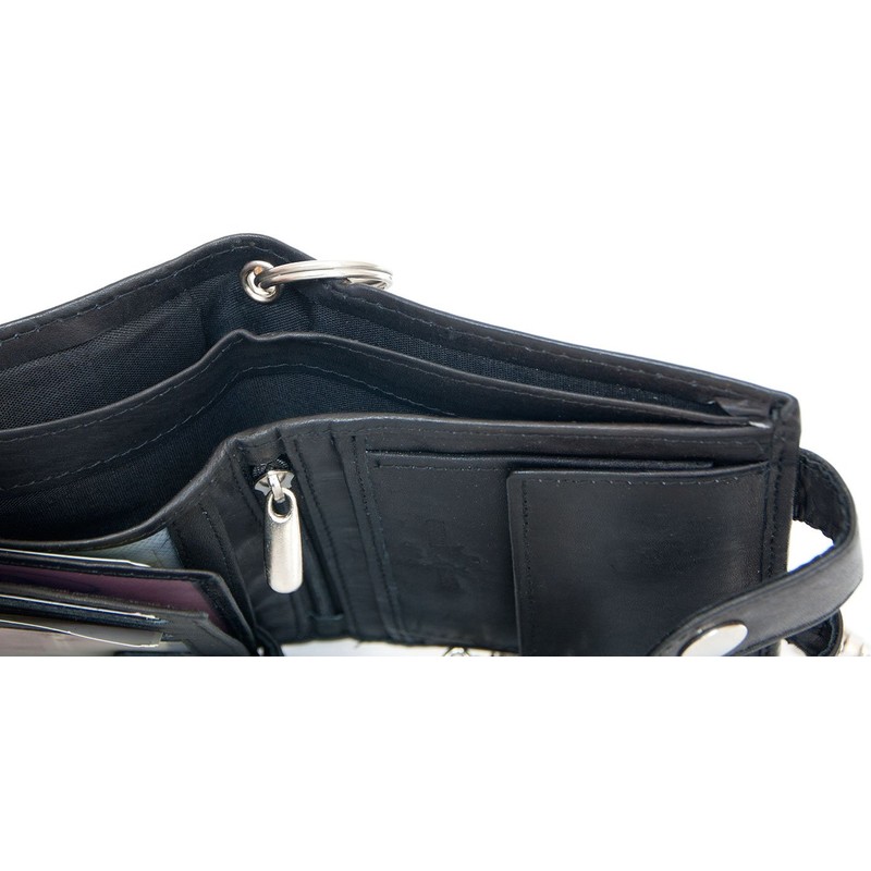 Men's Biker's Wallet Kabana with 45 Cm Long Metal Chain