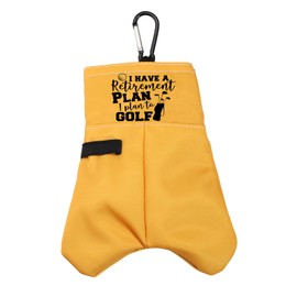 通用 Retirement Golf Gift I Have A Retirement Plan I Plan To Golf Golf Ball Storage Bag Golf Club Gift Ball Pouch Sack Gag Gift (Have A Retirement Plan I Plan To Golf)