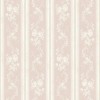 Wallquest Light Pink Floral Stripe - Wallquest - French Cameo