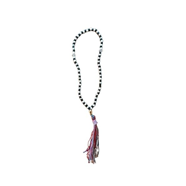 Tasbih Islamic Prayer 100 Beads Tasbeeh Black and White Beads