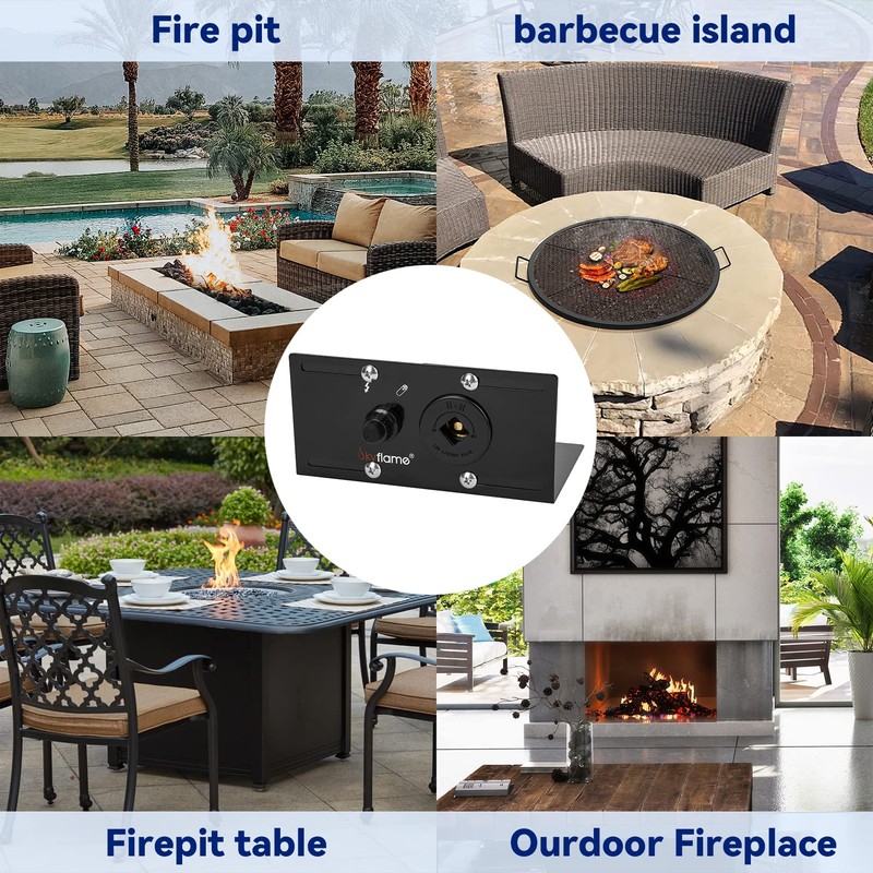 Skyflame Fire Pit Gas Burner Spark Ignition Kit - Including