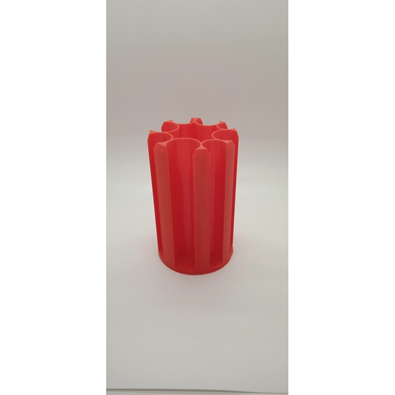 RED UK Coin Stacker, Large Size 14cm high, 8 coin