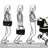 TOPDesign Universal Baby Stroller Organizer, Stroller Caddy with Detachable Mesh