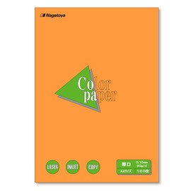 Nagatoya Shoten Color Paper Na-3318 A4 Thick 100 Sheets Orange