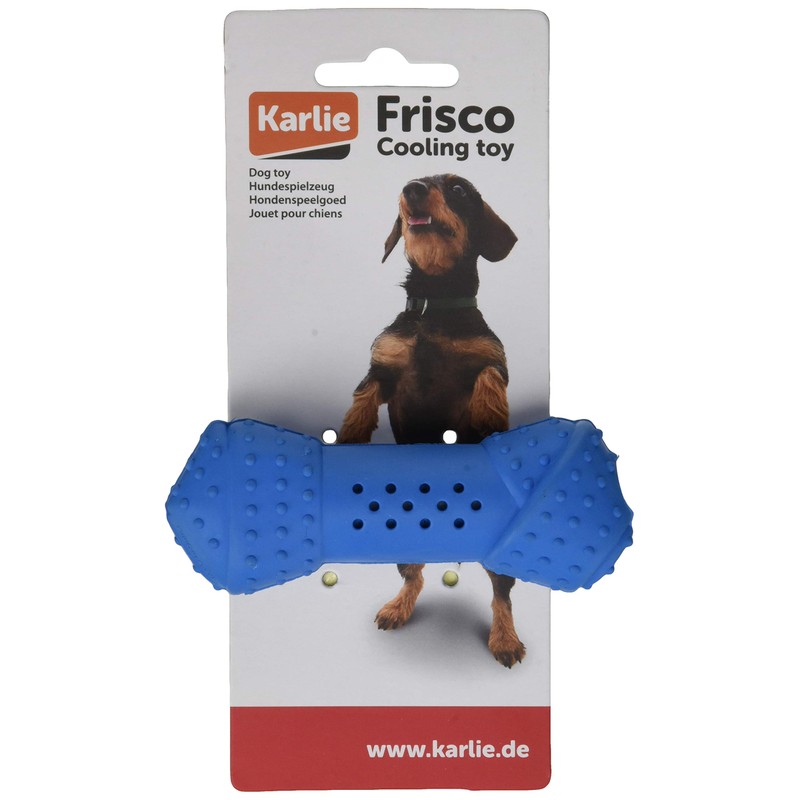 Karlie Frisco Rubber Bone Blue