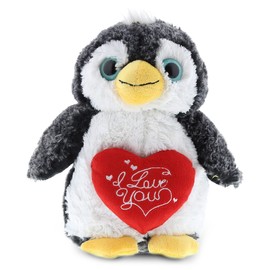 DolliBu I Love You Plush Marine Wild Penguin - Cute Stuffed Animal with Heart and with Name Personalization for Valentines, Anniversary, Romantic Date - 9 Inches