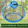 SereneLife Web Chair Swing, 35.5" Inch Hanging Netted Seat, All