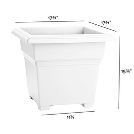 Novelty 26182 Countryside Tub Planter, 18-Inch, White