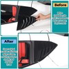 Hudiriy Rear Side Window Louvers Air Ven Decorative Compatible with