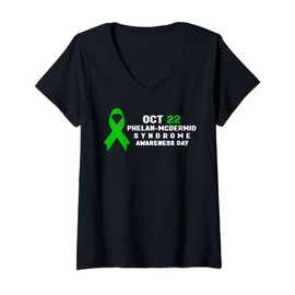 Womens Phelan-McDermid Syndrome Awareness Day V-Neck T-Shirt