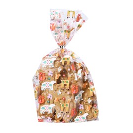 PME 20 Christmas Plastic Treat Bags, Enchanted, Red