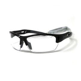 FAT PIPE Floorball & Unihockey Safety Goggles Eagle Eye Junior IFF Certificate for Tested Quality (Black Grey)