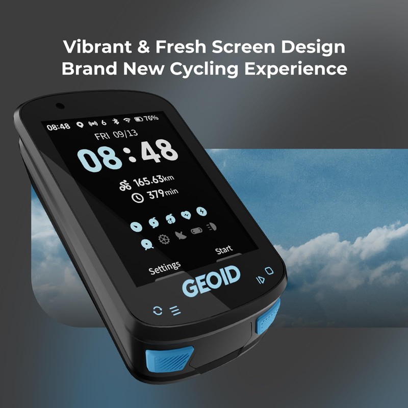 GEOID CC600 Color Screen Bike/Cycling Computer Wireless - Route Navigation
