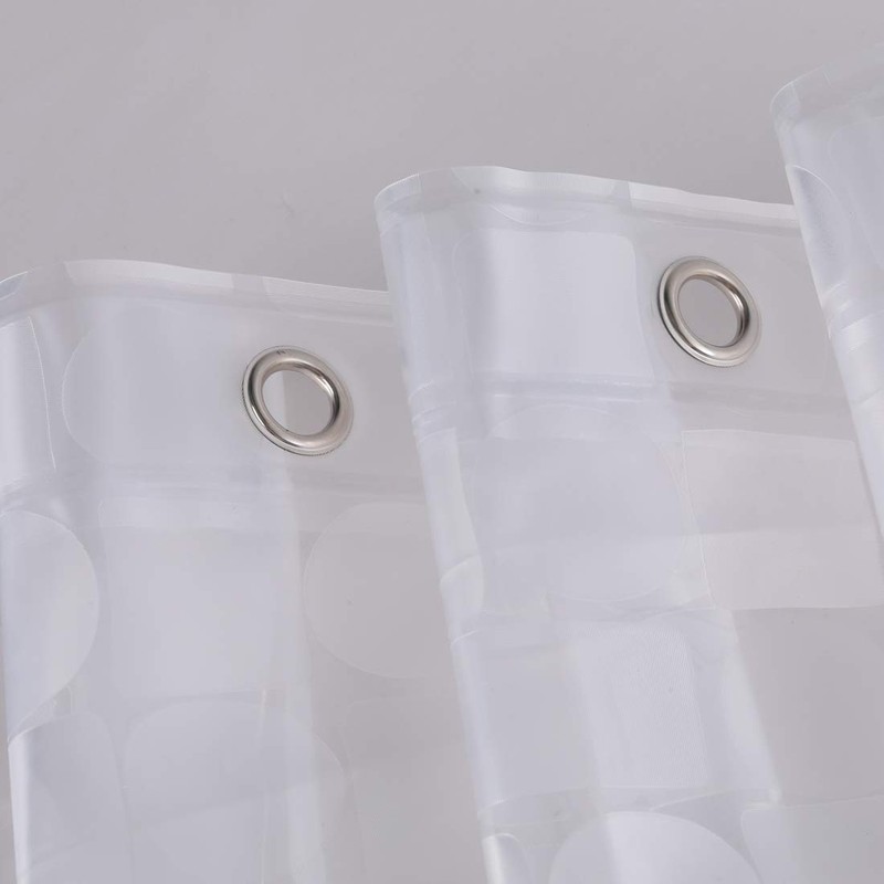 Vosign Short Clear Shower Curtain Liner 60 Inch Long, Waterproof