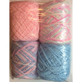 Brisa Yarn. Colors 3/136/901/67 Acrylic/Rayon. 450 yards each.1 lot of 4.