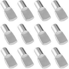 1/4 Inch Support Pins,Spoon Shape Shelf Pegs for Shelves Cabinets Nickel Plated-20Pcs