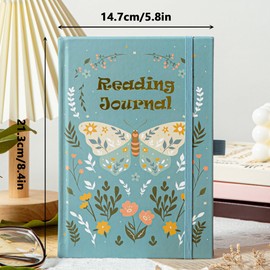 TIEFOSSI Reading Journal for Book Lovers, Track Your Reading Progress, 85 Book Reviews, Stage Reading Record, Hardcover A5 Journal Reading Planner, Gifts for Readers