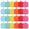 24 Pcs Pot Holders for Kitchen, Heat Resistant Quilted Hot