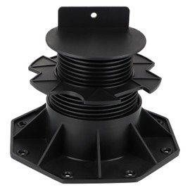 Fardtry 6 Pcs Joist Support Pedestals, Adjustable Plastic Pedestal Pavers Raising from 2-3/8" to 5-1/2", Deck Blocks Foundation with Screws for Flooring, Timber Base