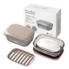 Topavatop Travel Soap Case, Leakproof Soap Box with Lid, Bar