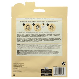 Oh K! Sheet Mask - Gold Foil - Moisturizing Face Mask - Hydrating Face Sheets - Infused with Argan Oil - Plant-Based Fiber - Korean Skincare - 1 Pc