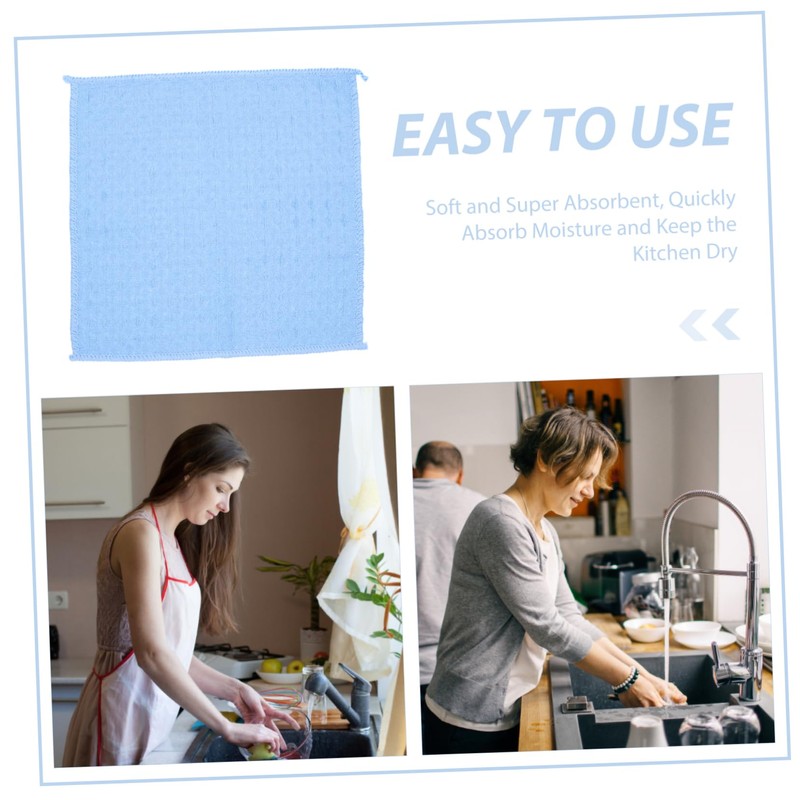 CIYODO Dish Towels 3 Pack Soft Absorbent Quick Dry for