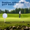 Acpetdr Pack of 50, Golf Tees, Bamboo Golf Tees, Golf
