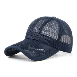 Lovechic: All Mesh Cap, Men's, Large Size, Hat, Mesh, Large, Spring, Summer, Autumn, Stylish, 23.6 - 25.6 inches (60 - 65 cm), Size Adjustable, navy